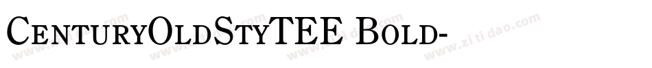 CenturyOldStyTEE Bold字体转换